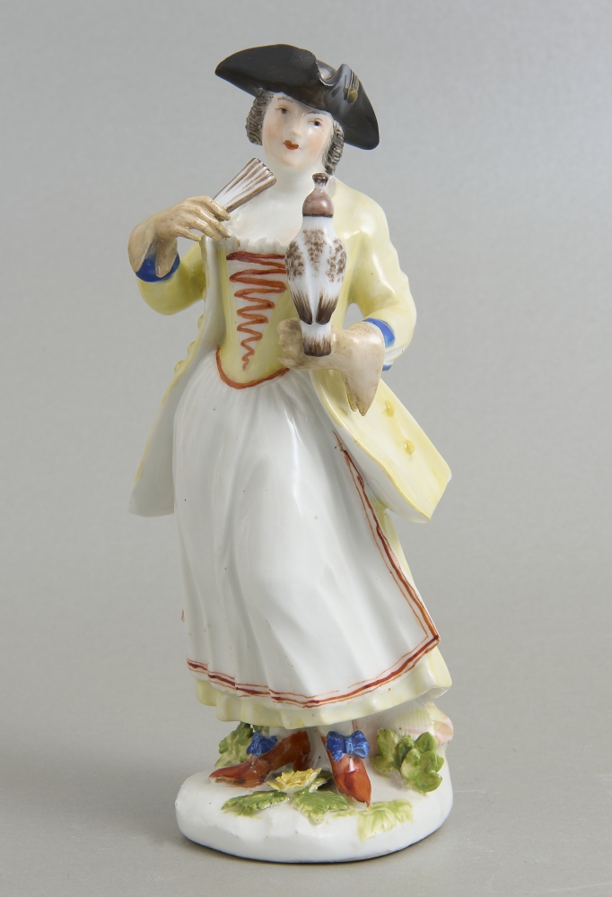 Falknerin, Meissen 18. Jhdt. Falknerin, Meissen 18. Jhdt.
