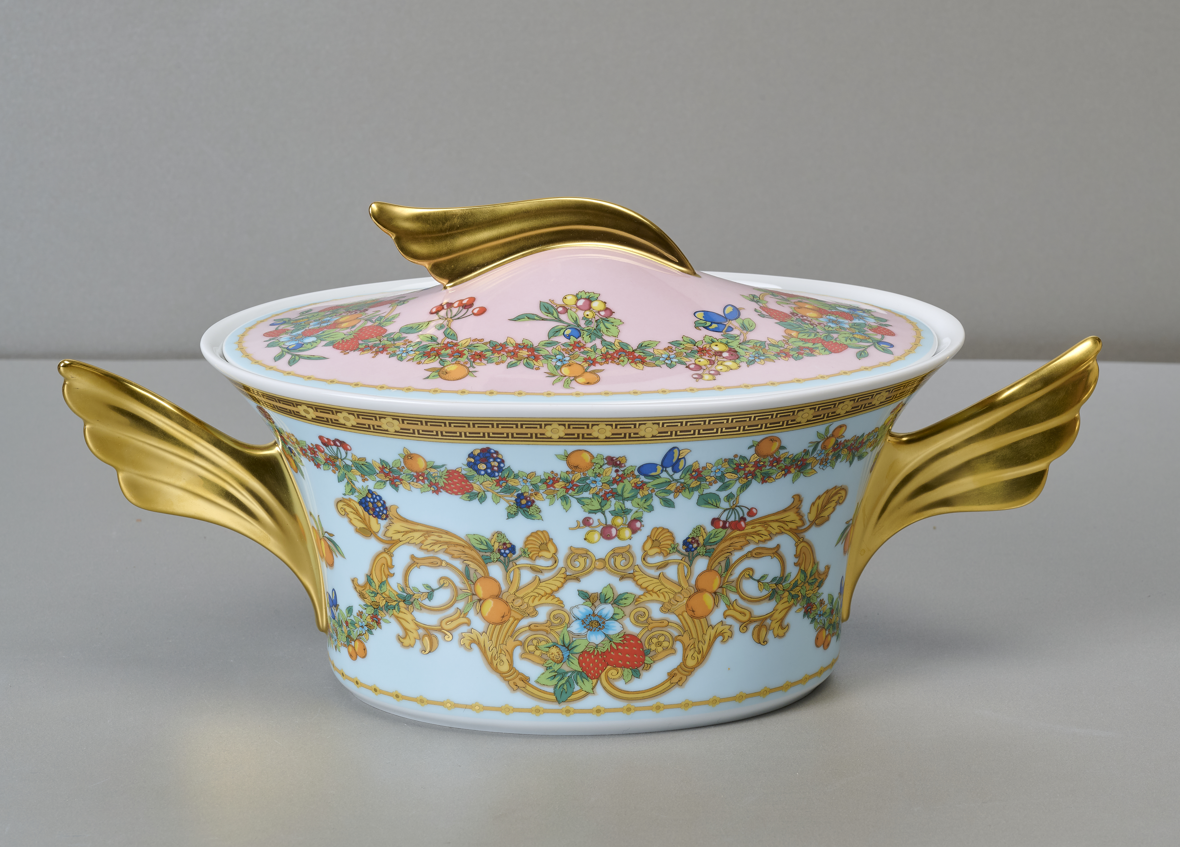 Rosenthal Versace Ikarus, Le Jardin des Papillons, Deckelterrine Rosenthal Versace Ikarus, Le Jardin des Papillons, Deckelterrine