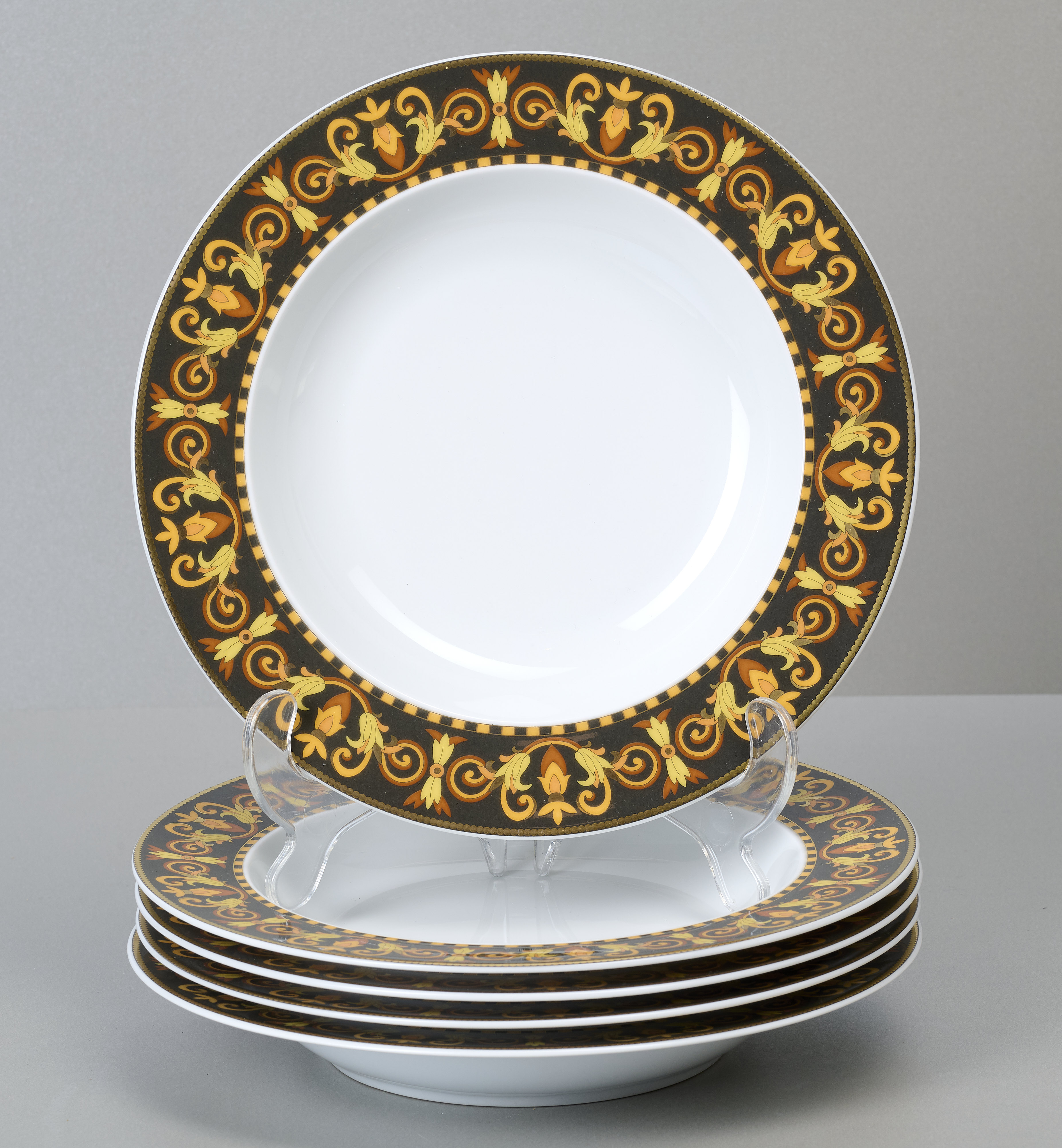 Rosenthal Versace, Barocco, 5 tiefe Teller Rosenthal Versace, Barocco, 5 tiefe Teller