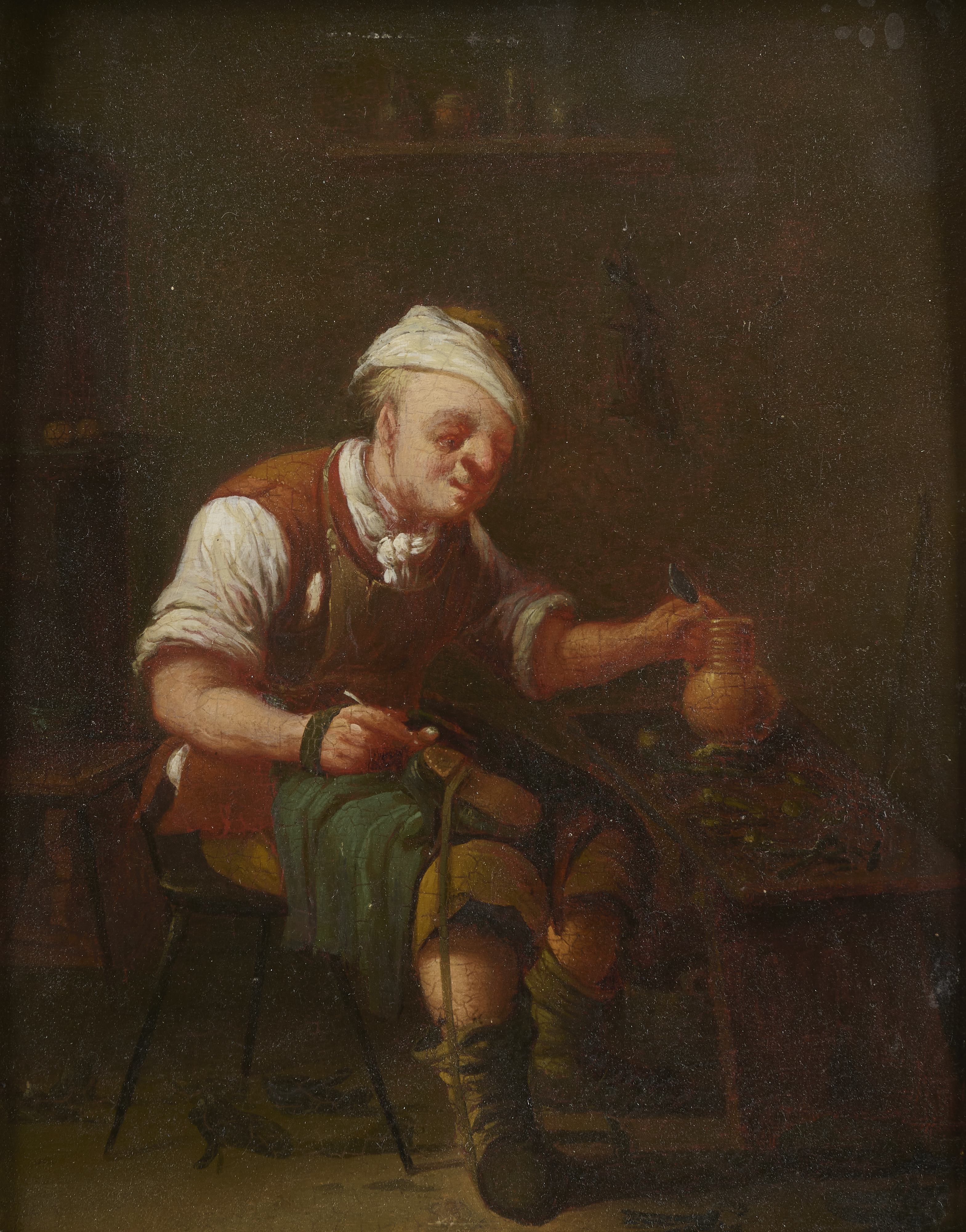 Altmeisterliches Gemälde, Der Schuster Altmeisterliches Gemälde, Der Schuster