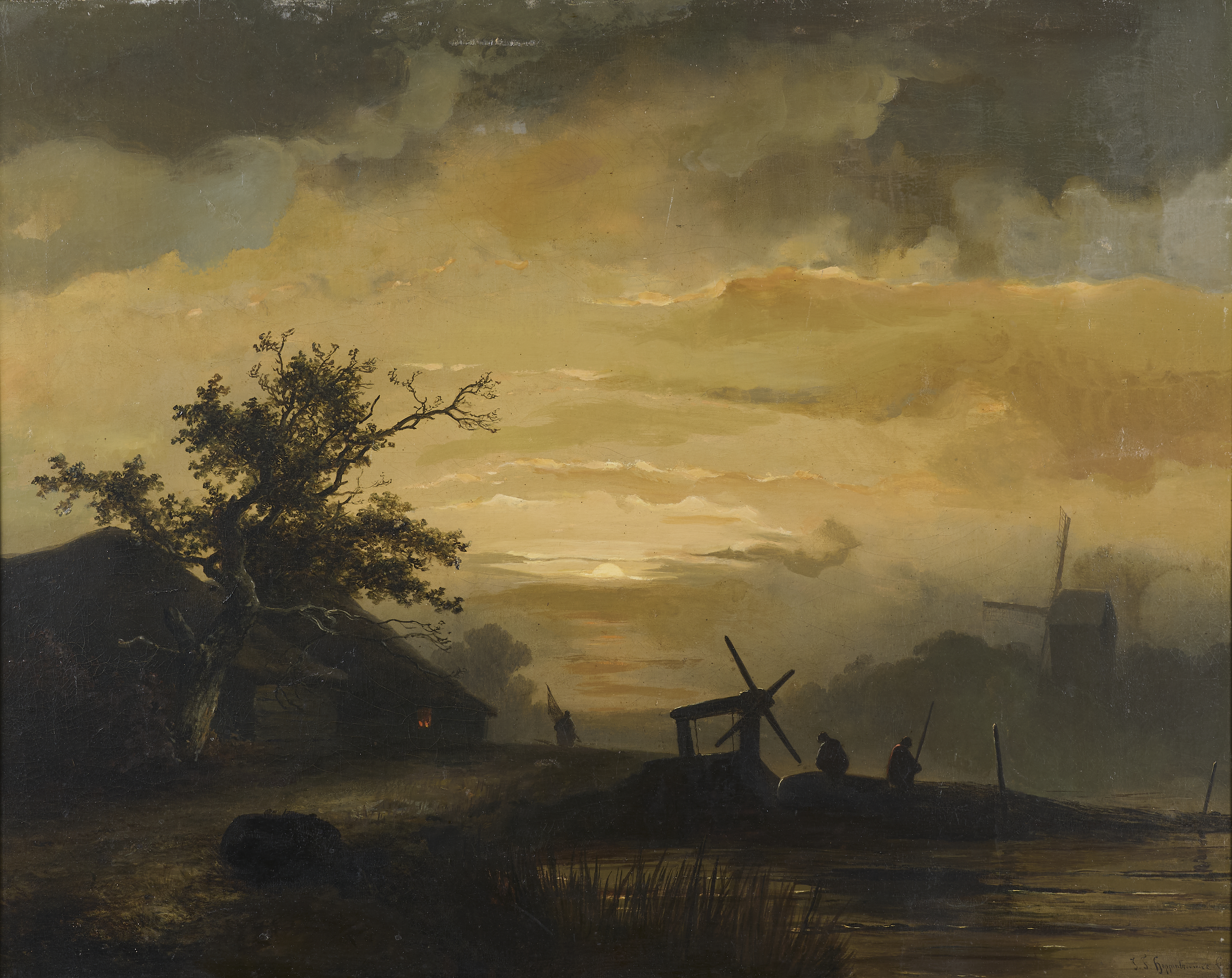 Landschaft im Mondschein Landschaft im Mondschein