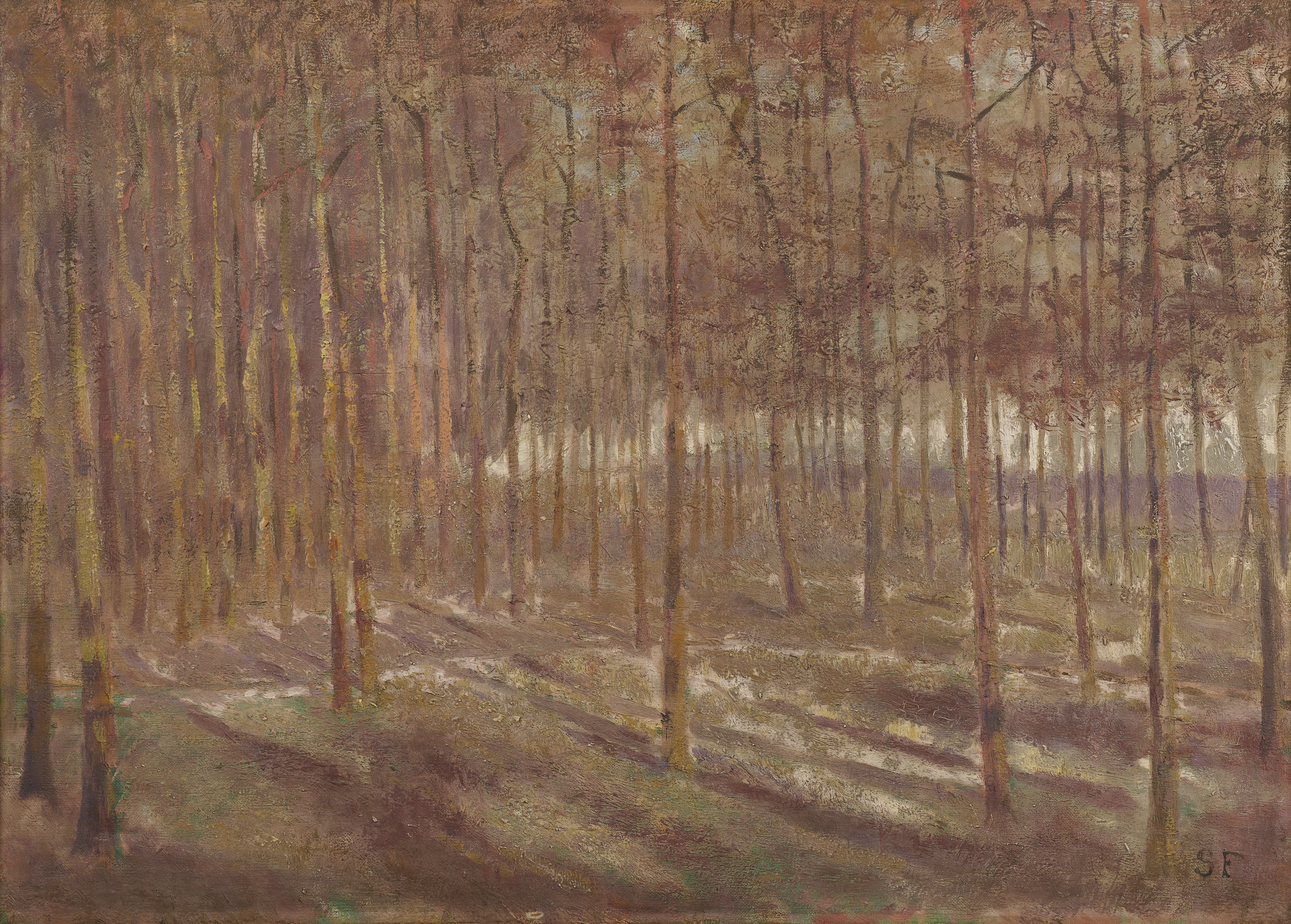 Monogrammist 19. Jhdt., SF, Blick in den Wald Monogrammist 19. Jhdt., SF, Blick in den Wald