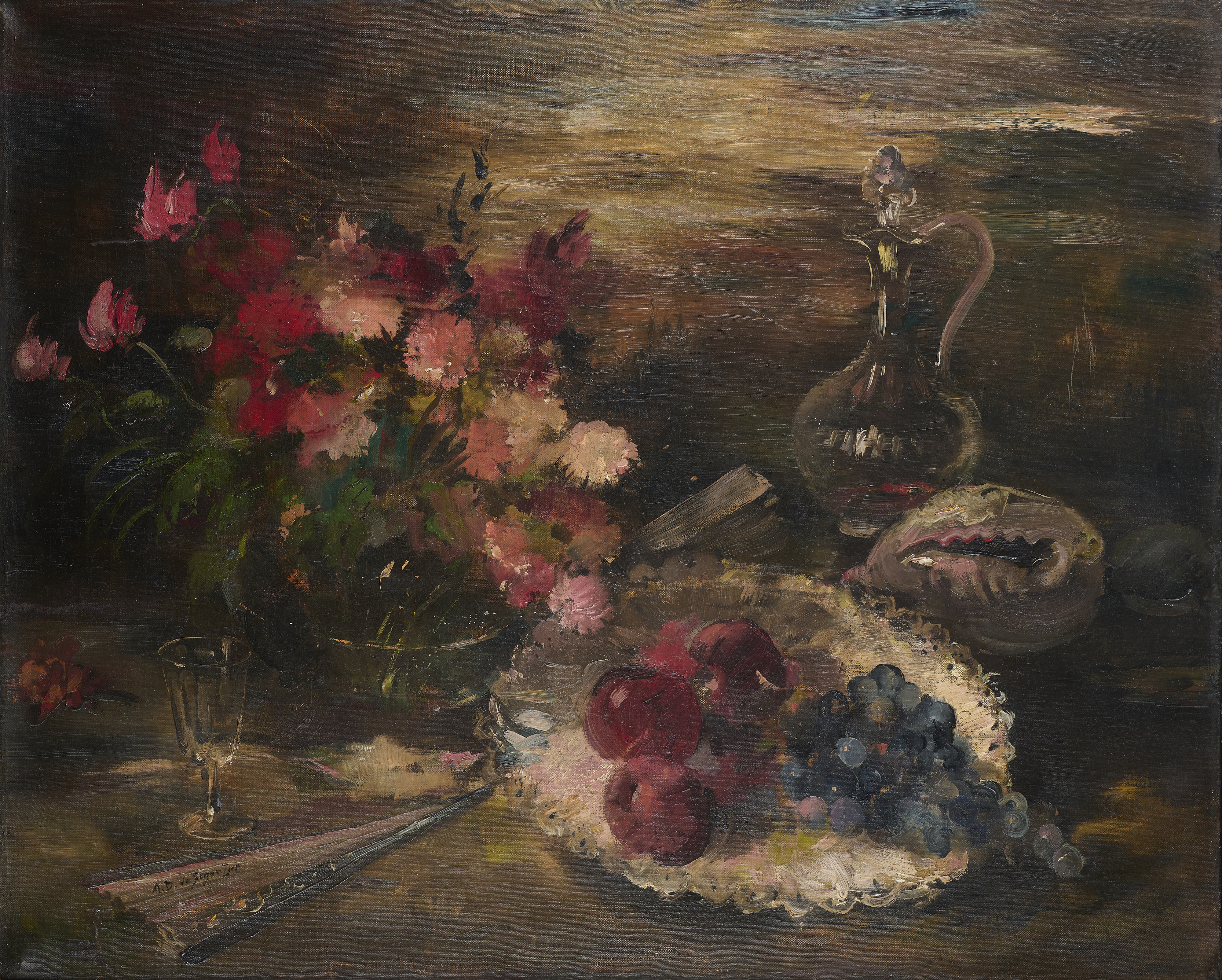 Stilleben, signiert, um 1900 Stilleben, signiert, um 1900