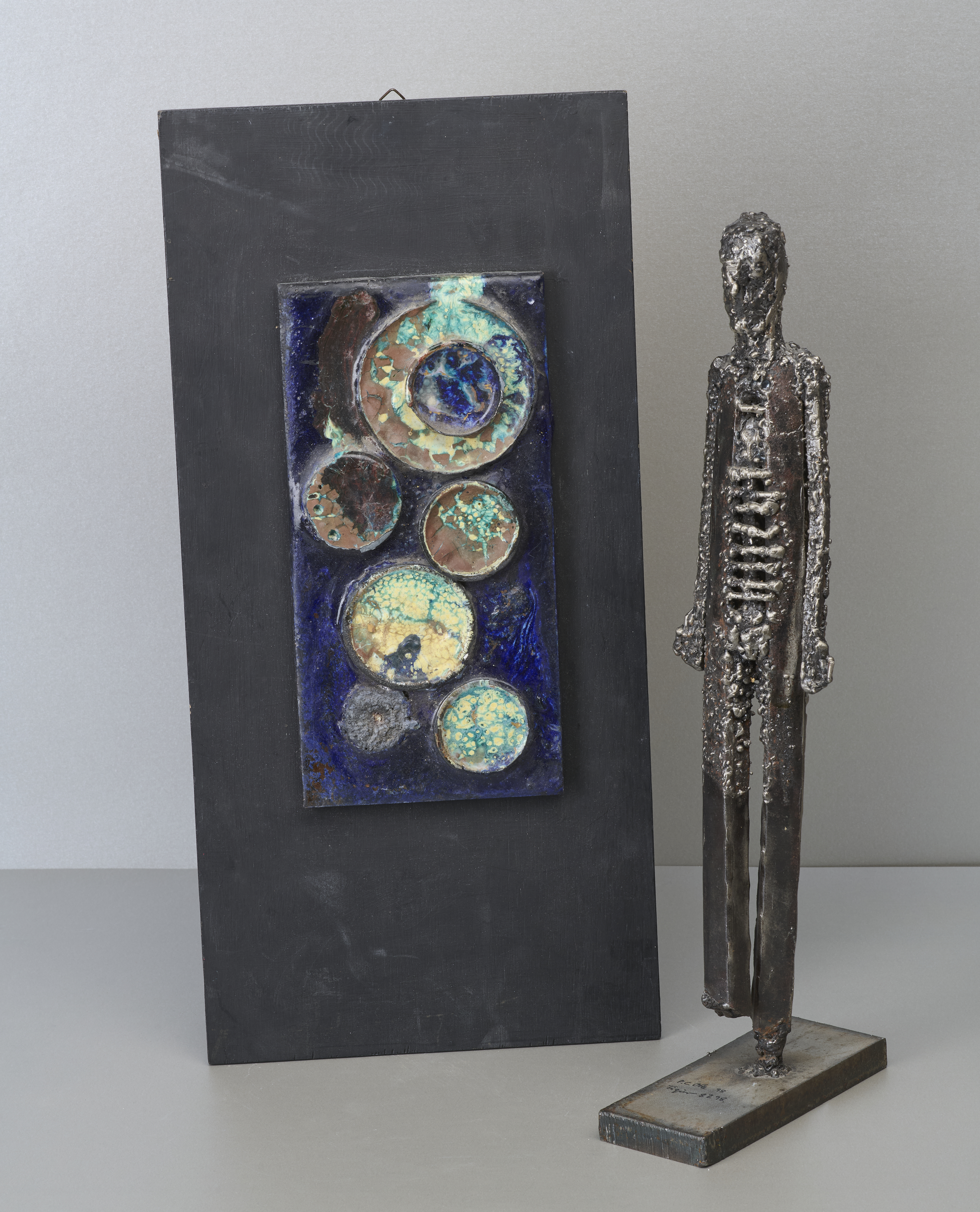 Stahlskulptur P.C. Otte + Objekt Ursula Dethleffs Stahlskulptur P.C. Otte + Objekt Ursula Dethleffs