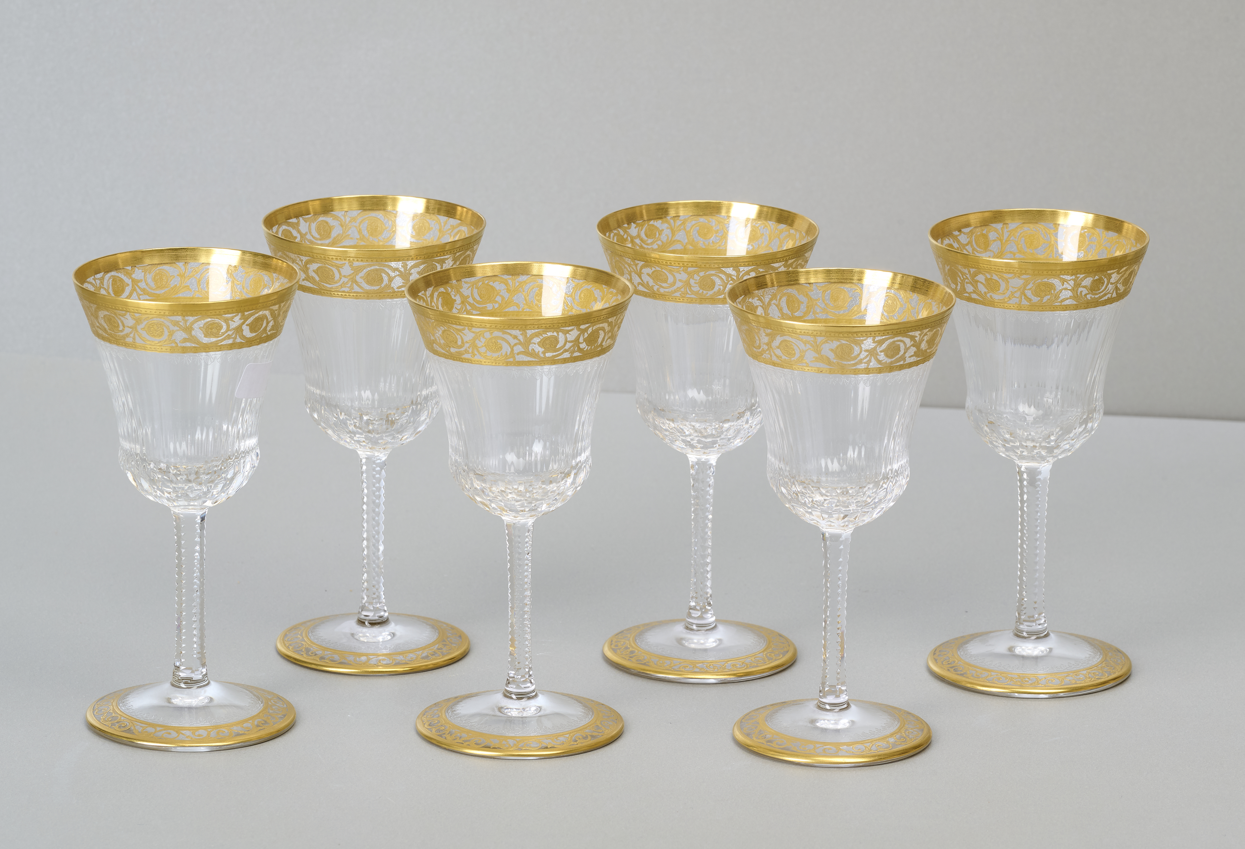 Saint Louis Thistle Gold, 6 Gläser Saint Louis Thistle Gold, 6 Gläser
