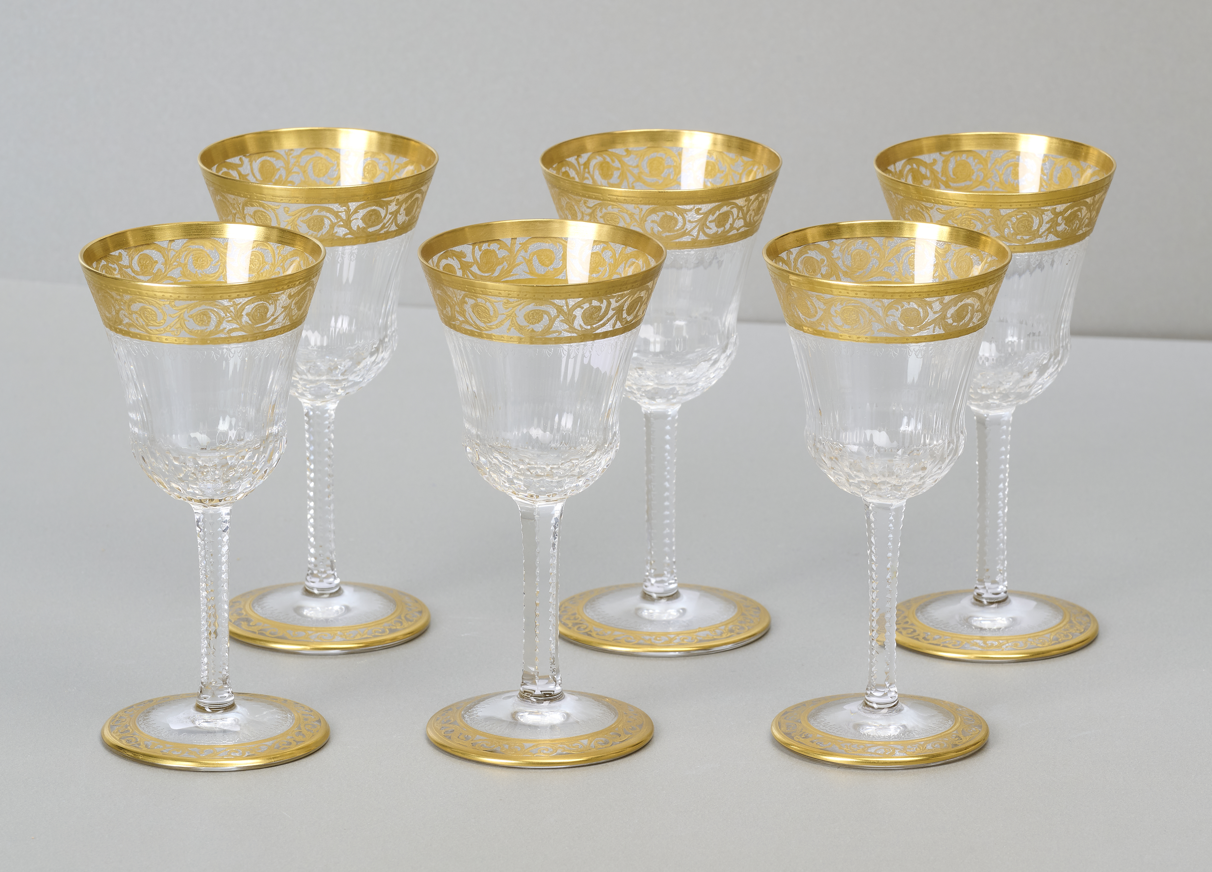 Saint Louis Thistle Gold, 6 Gläser Saint Louis Thistle Gold, 6 Gläser