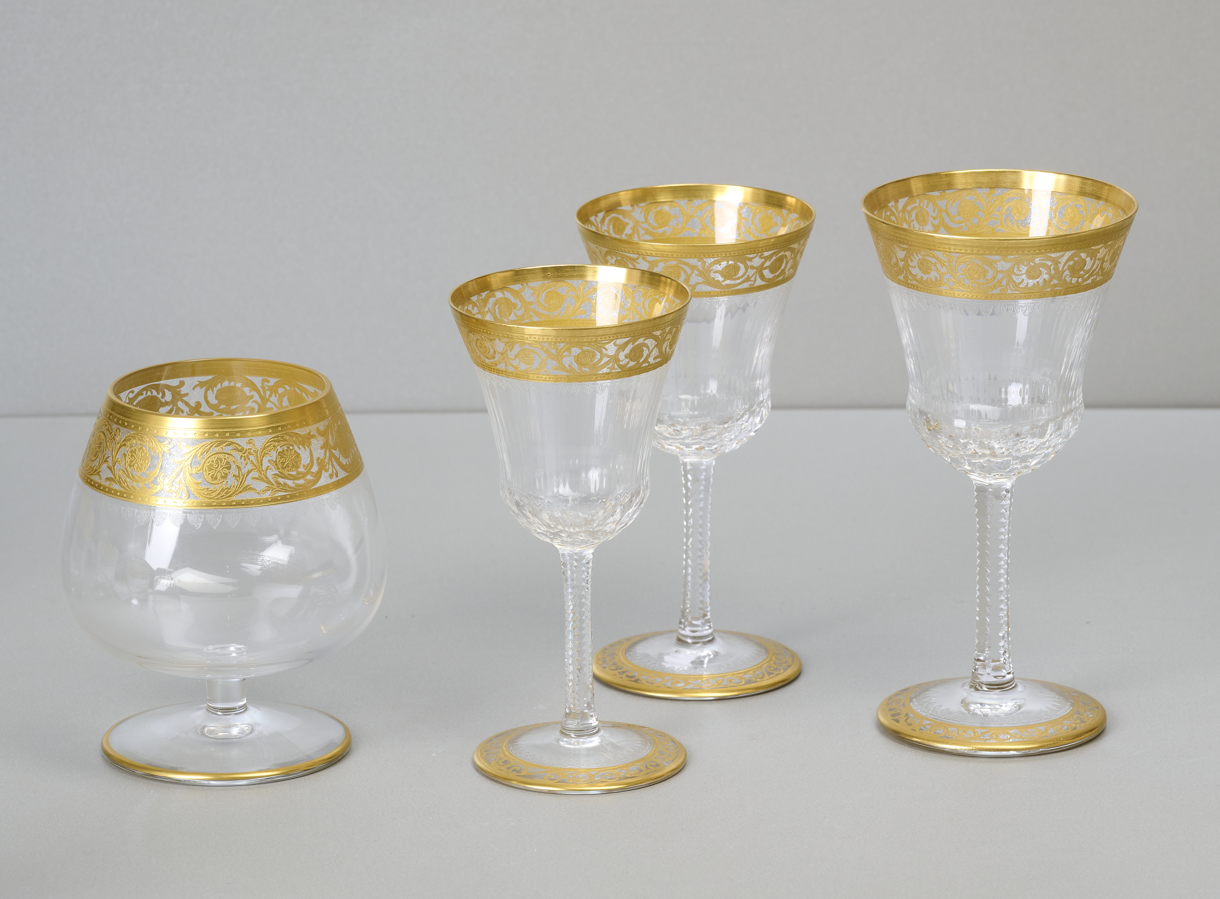 Saint Louis Thistle Gold, 4 Gläser Saint Louis Thistle Gold, 4 Gläser