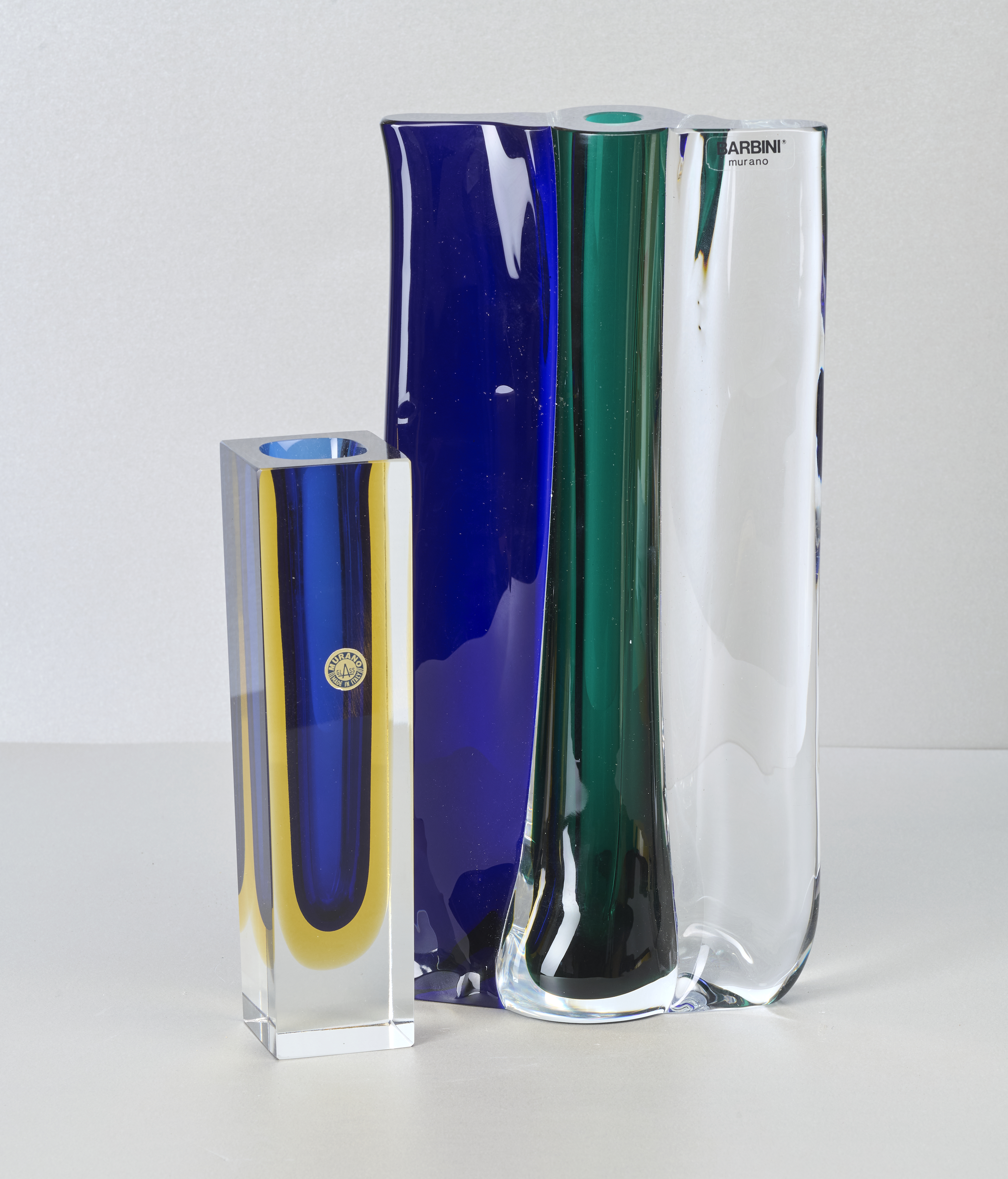 2 Glasvasen, Murano 2 Glasvasen, Murano