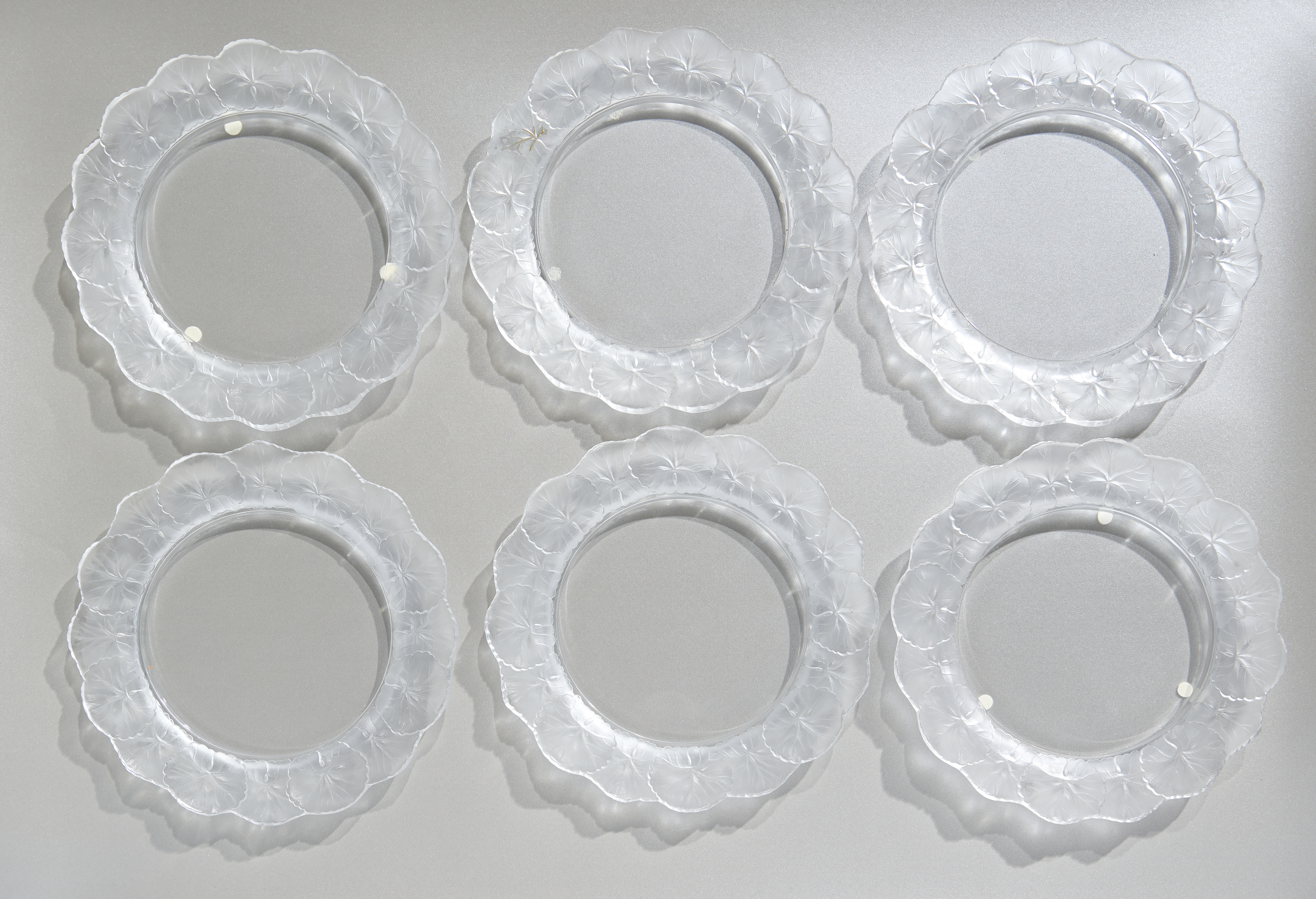 10 große Teller Lalique Honfleur 10 große Teller Lalique Honfleur