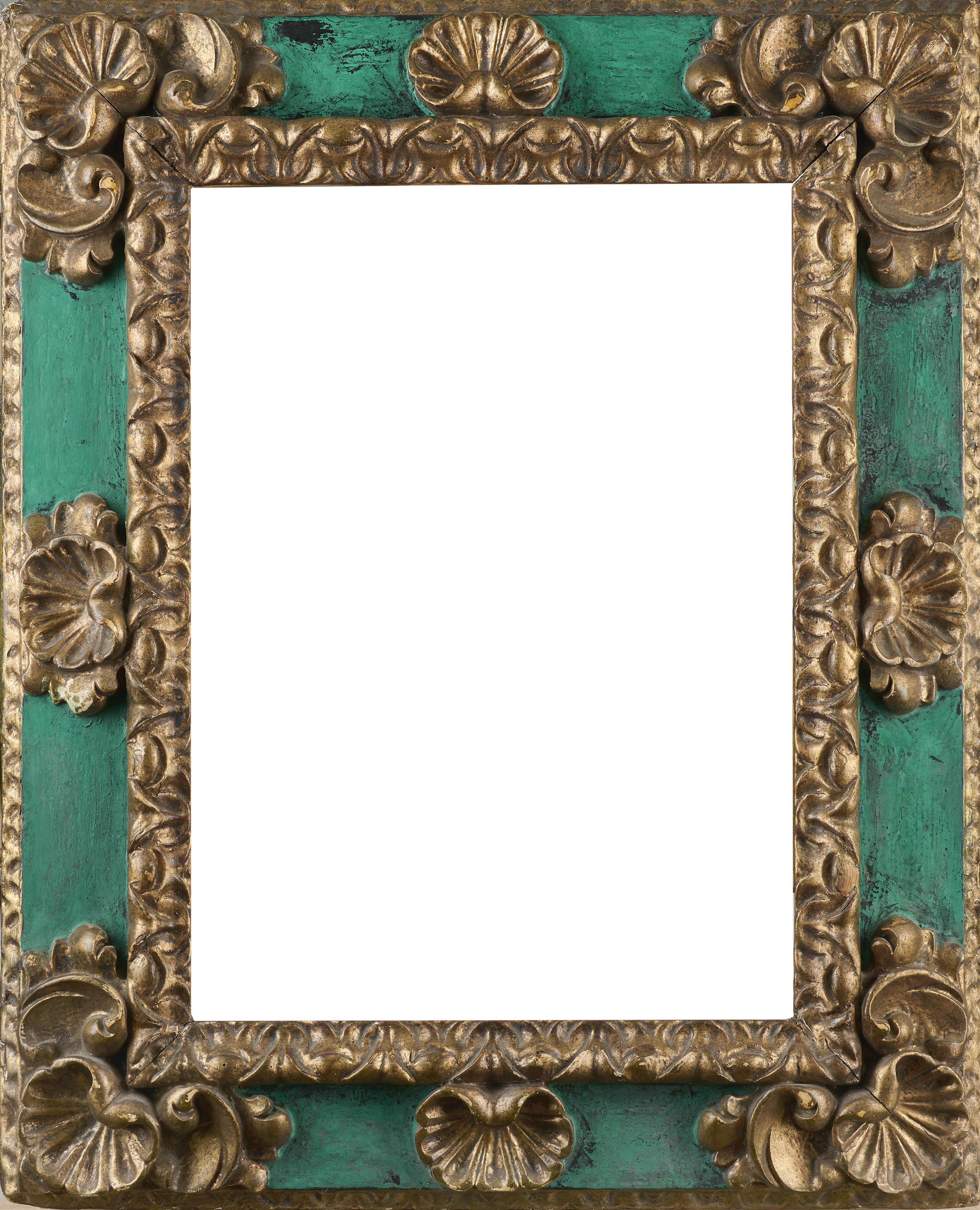 Renaissancerahmen, Holz geschnitzt mit Muschelornamenten 17./18. Jhdt. Renaissancerahmen, Holz geschnitzt mit Muschelornamenten 17./18. Jhdt.