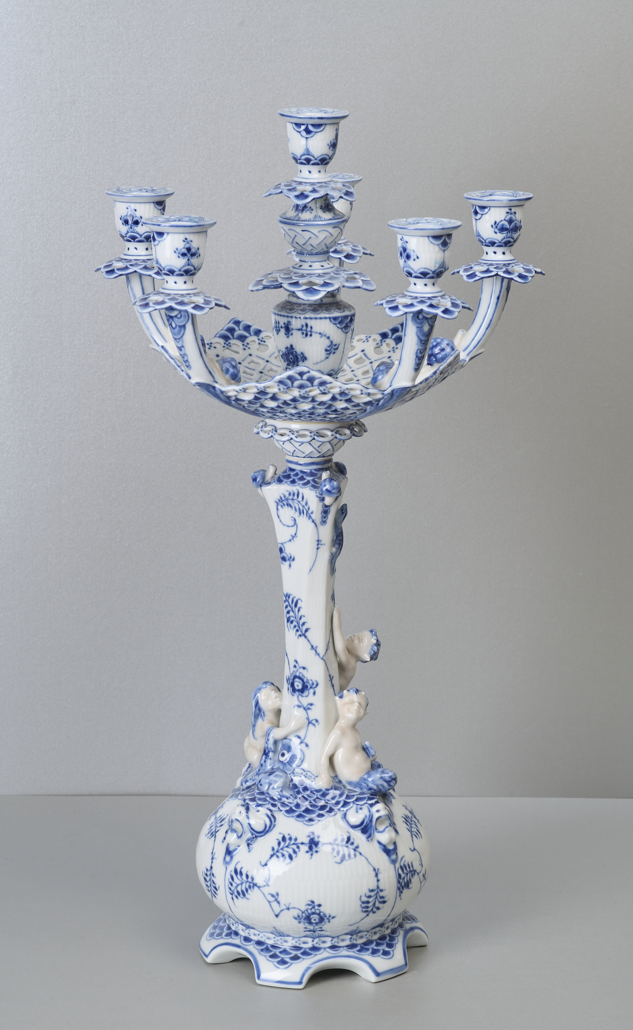 Royal Copenhagen, großer Kandelaber, 1. Wahl Royal Copenhagen, großer Kandelaber, 1. Wahl