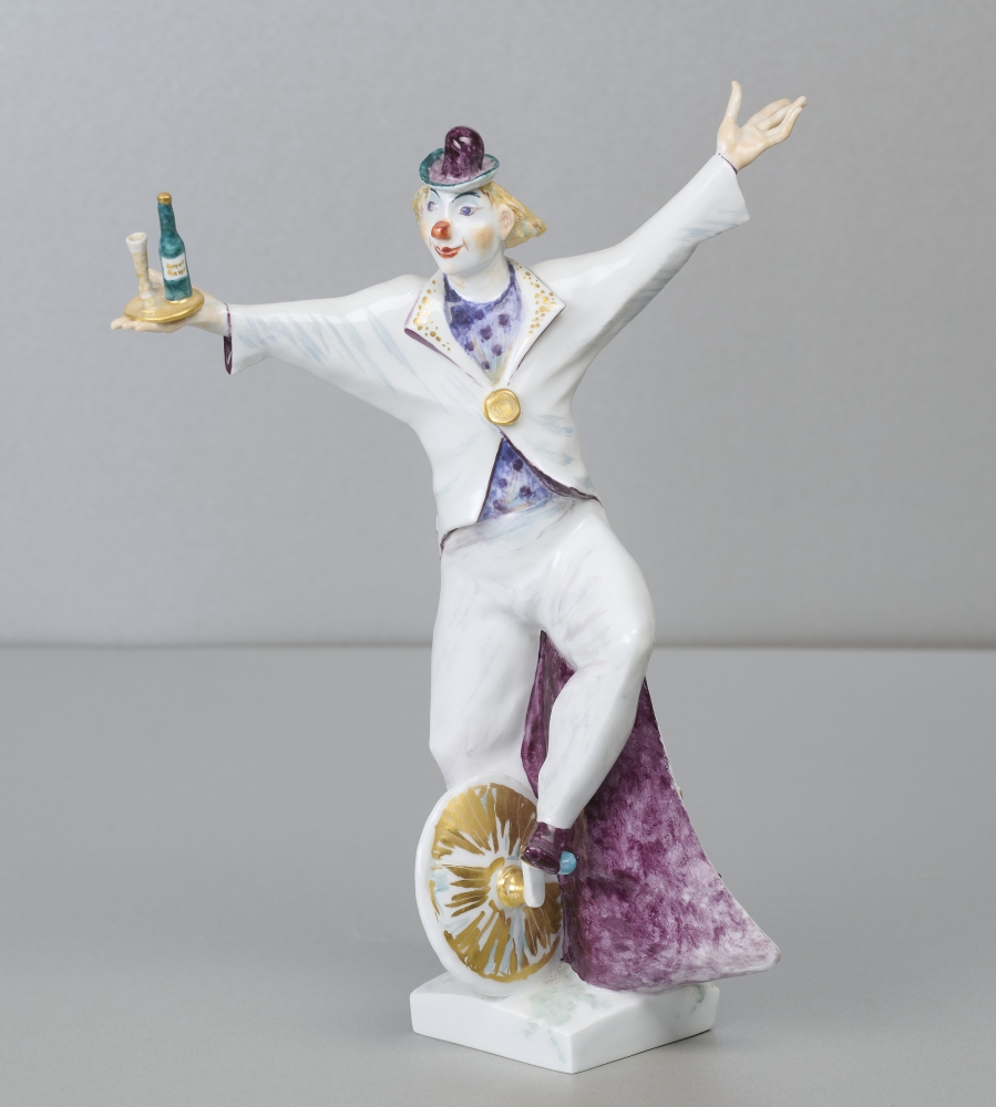 Meissen, Jongleur auf Einrad Meissen, Jongleur auf Einrad