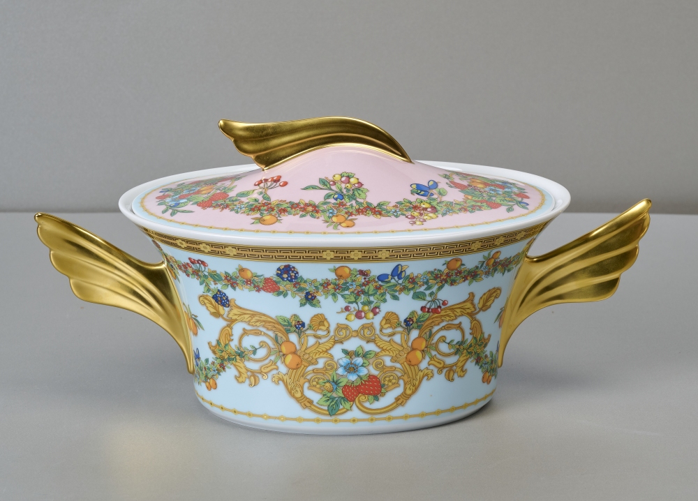 Rosenthal Versace Ikarus, Le Jardin des Papillons, Deckelterrine Rosenthal Versace Ikarus, Le Jardin des Papillons, Deckelterrine
