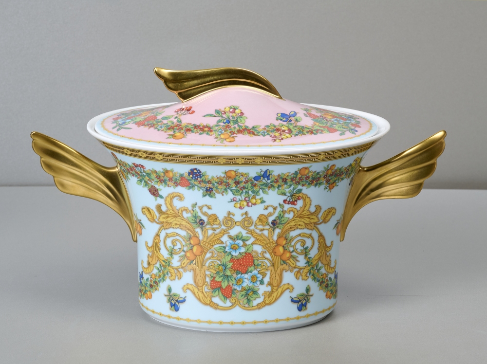 Rosenthal Versace Ikarus, Le Jardin des Papillons, Deckelterrine Rosenthal Versace Ikarus, Le Jardin des Papillons, Deckelterrine