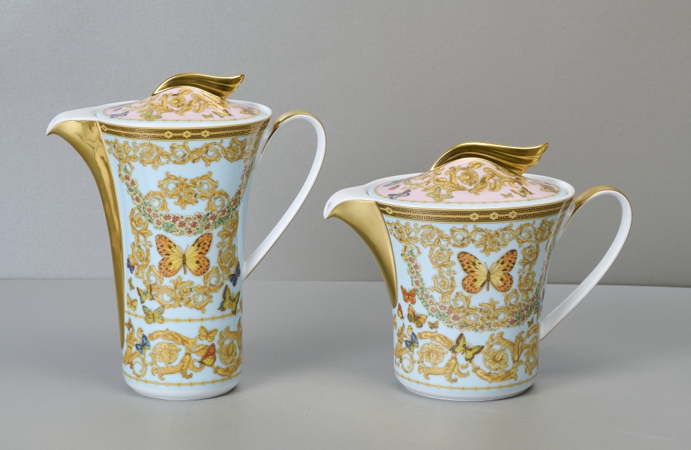 Rosenthal Versace Ikarus, Le Jardin des Papillons, 2 Kannen Rosenthal Versace Ikarus, Le Jardin des Papillons, 2 Kannen