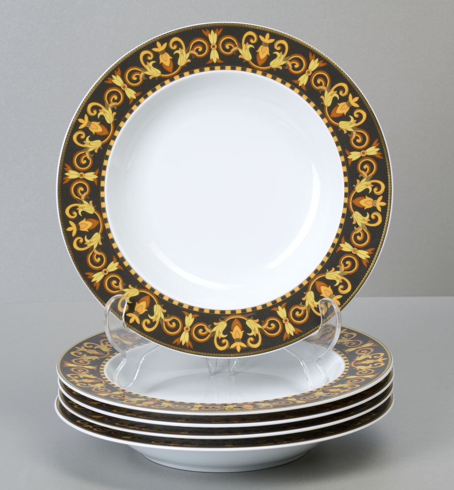 Rosenthal Versace, Barocco, 5 tiefe Teller Rosenthal Versace, Barocco, 5 tiefe Teller