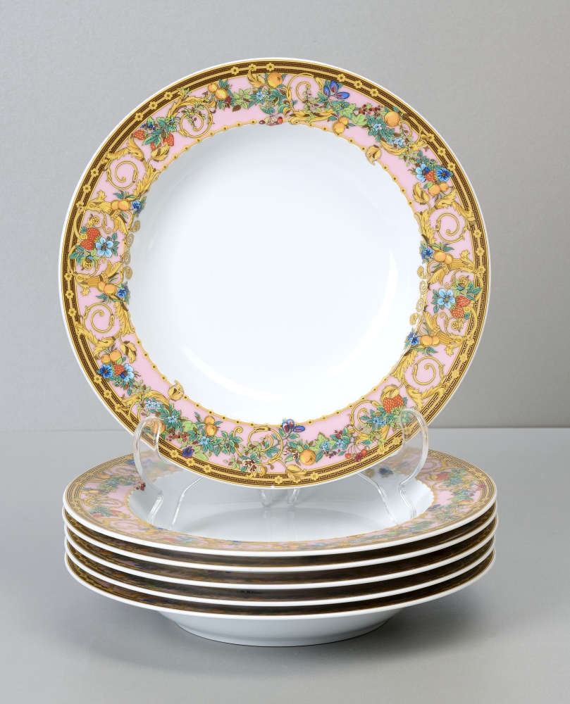 Rosenthal Versace, Le Jardin de Versace, 6 tiefe Teller Rosenthal Versace, Le Jardin de Versace, 6 tiefe Teller