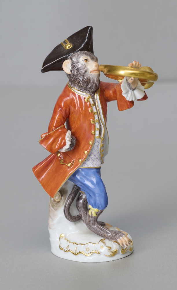 Meissen, Affenkapelle, Waldhornbläser, 1. Wahl Meissen, Affenkapelle, Waldhornbläser, 1. Wahl