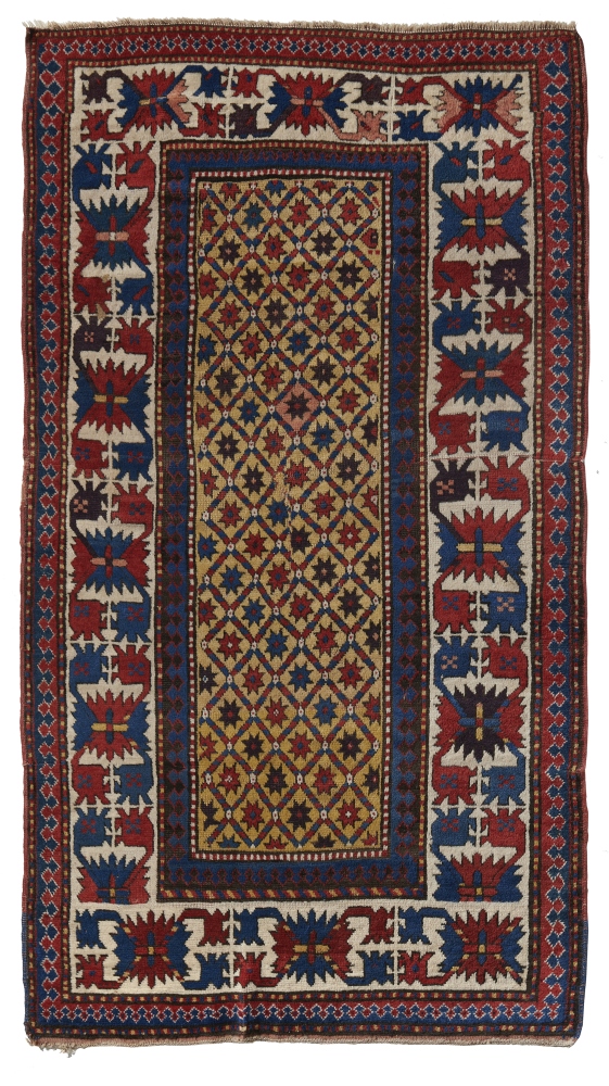 Kazak, 19. Jhdt., hochflorig 228 x 125 cm Kazak, 19. Jhdt., hochflorig 228 x 125 cm