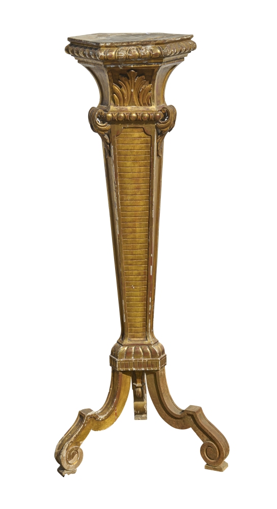 Prunksäule, Napolen III, Polimentvergoldung