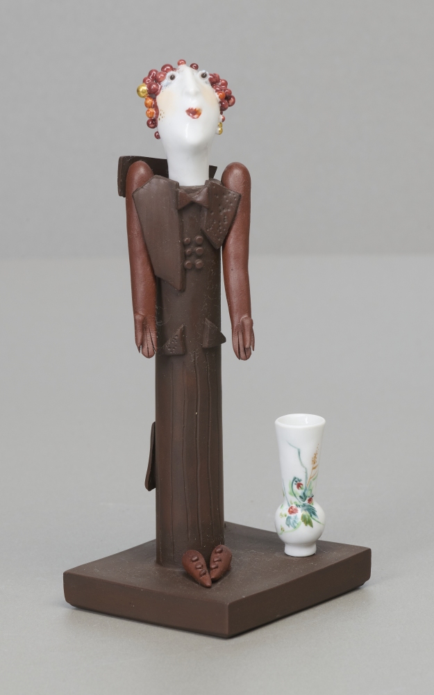 Meissenfigur, der Sammler Meissenfigur, der Sammler