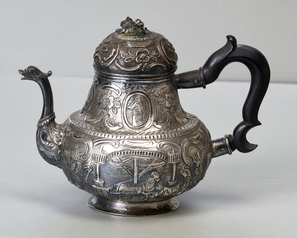 Silberkanne, datiert 1792