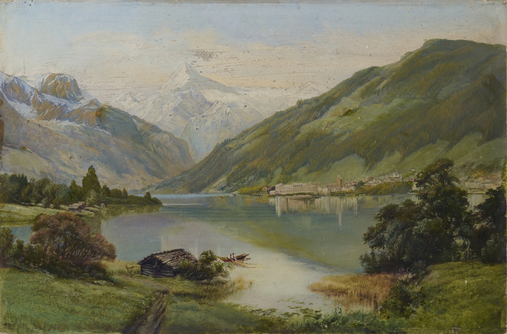 Blick auf Zell am See mit Kitzsteinhorn