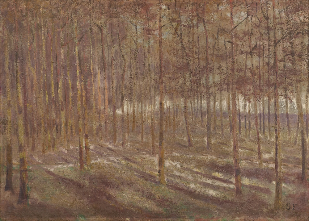 Monogrammist 19. Jhdt., SF, Blick in den Wald Monogrammist 19. Jhdt., SF, Blick in den Wald