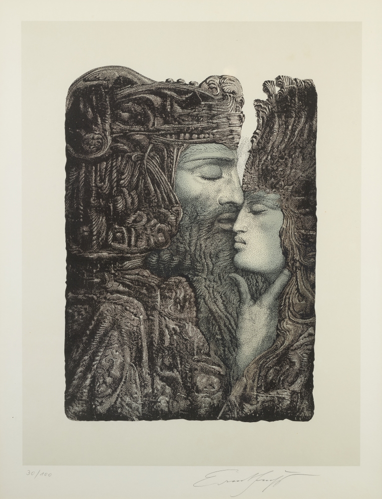 David und Bathseba, signiert David und Bathseba, signiert