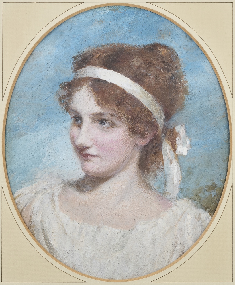 Damenportrait, Pastell