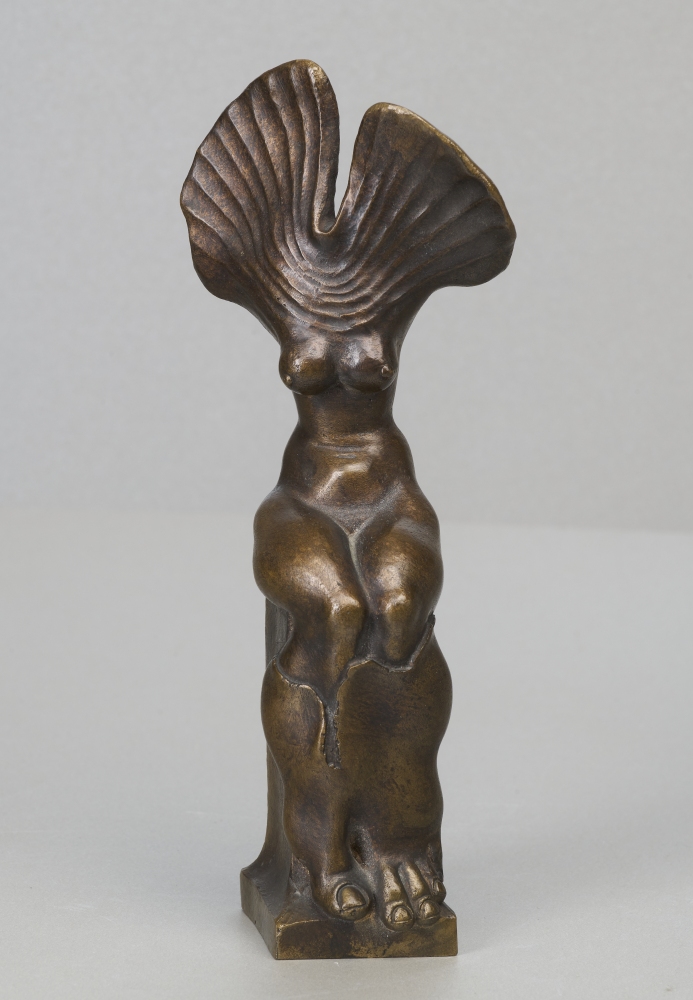 Bronzeskulptur monogrammiert und datiert 77