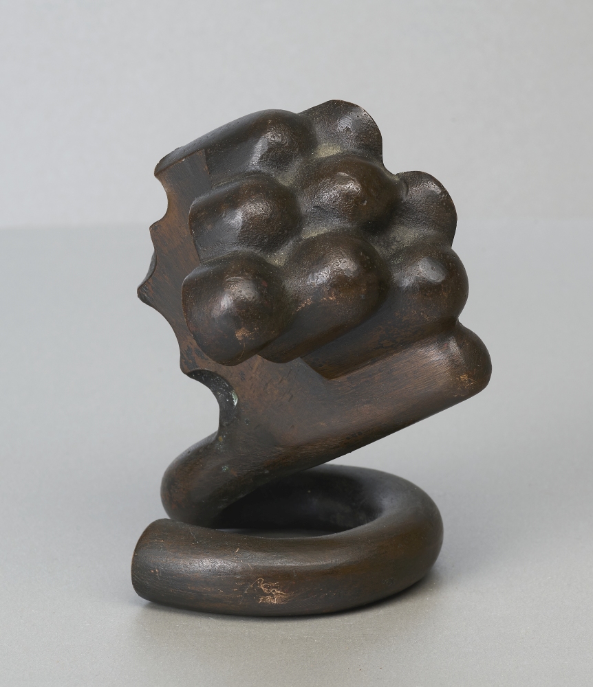 Abstrakte Bronzeskulptur