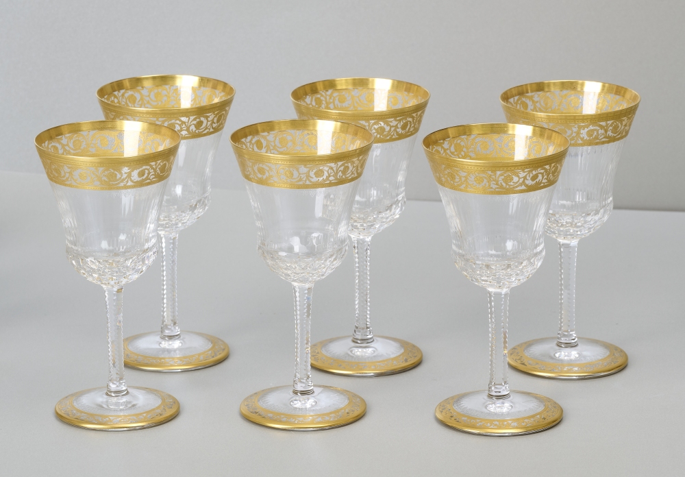 Saint Louis Thistle Gold, 6 Weingläser