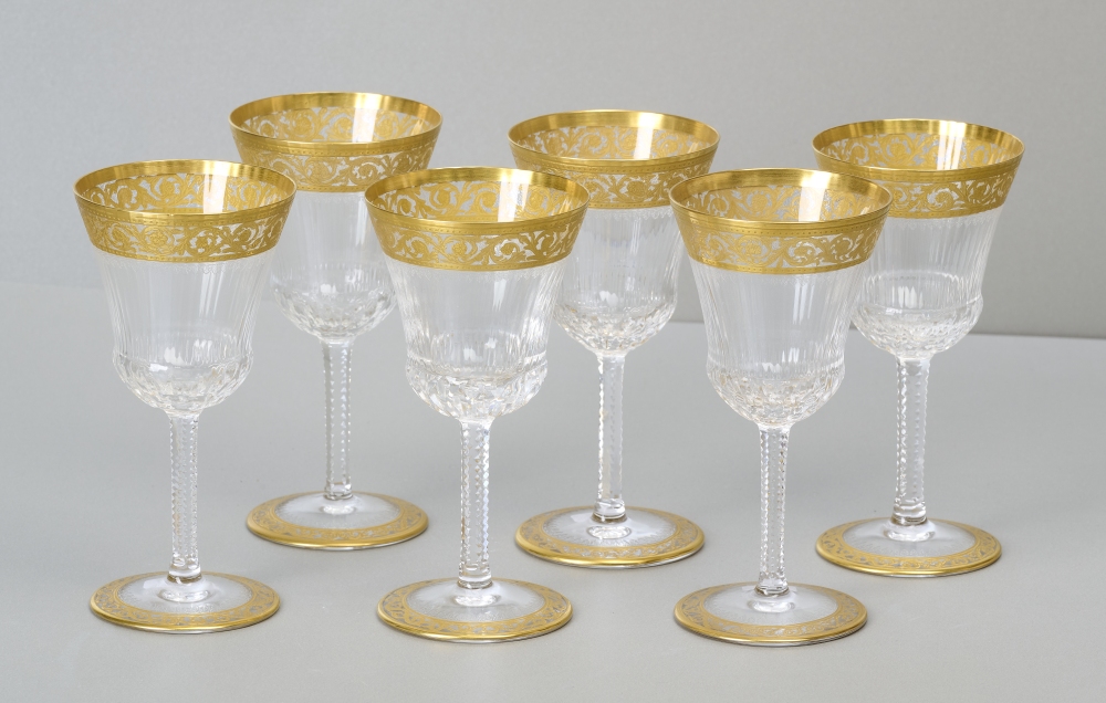 Saint Louis Thistle Gold, 6 Weingläser