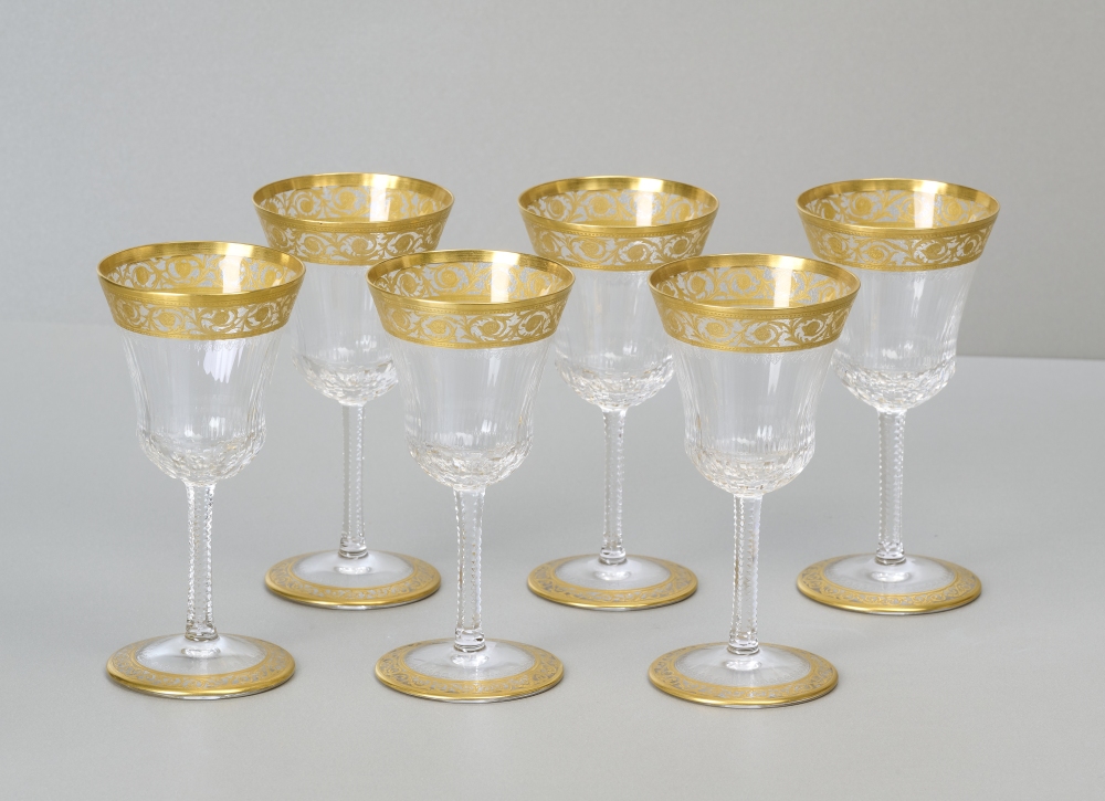 Saint Louis Thistle Gold, 6 Weingläser