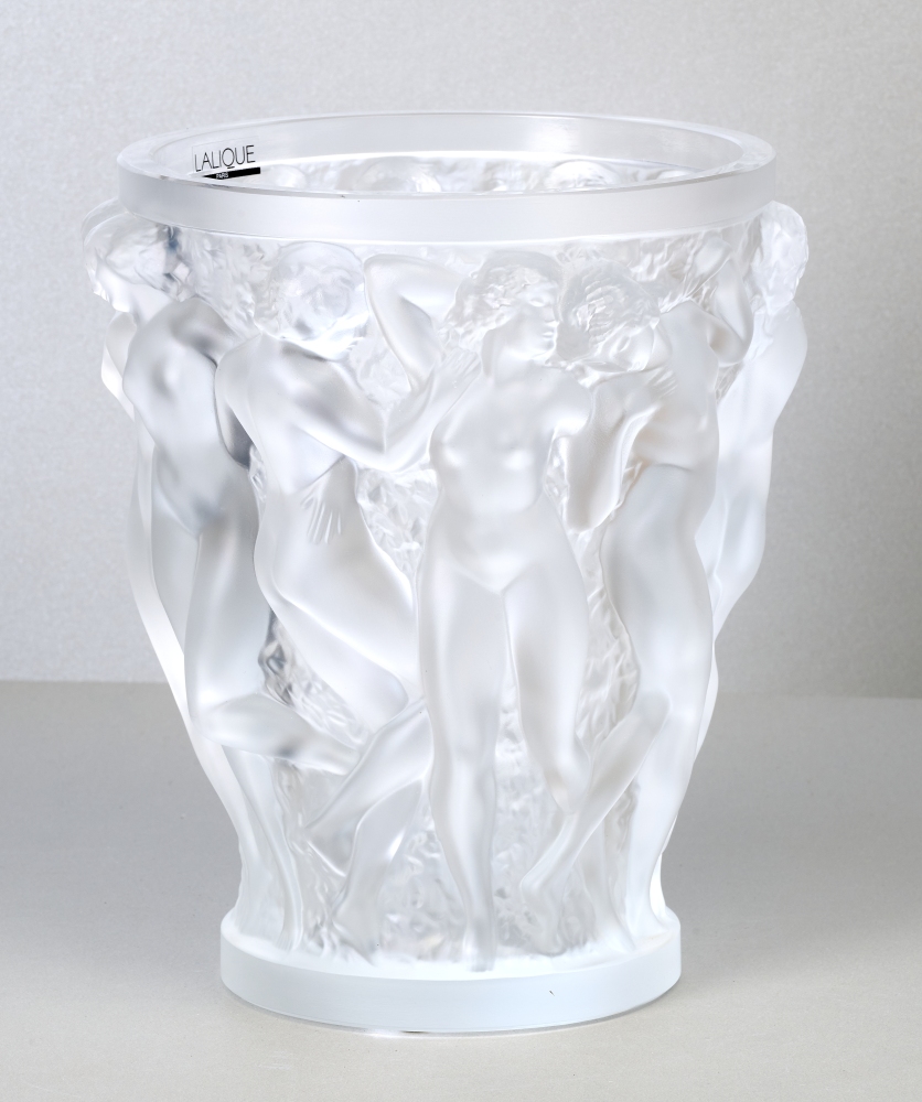 Große Lalique Vase, Bacchantes
