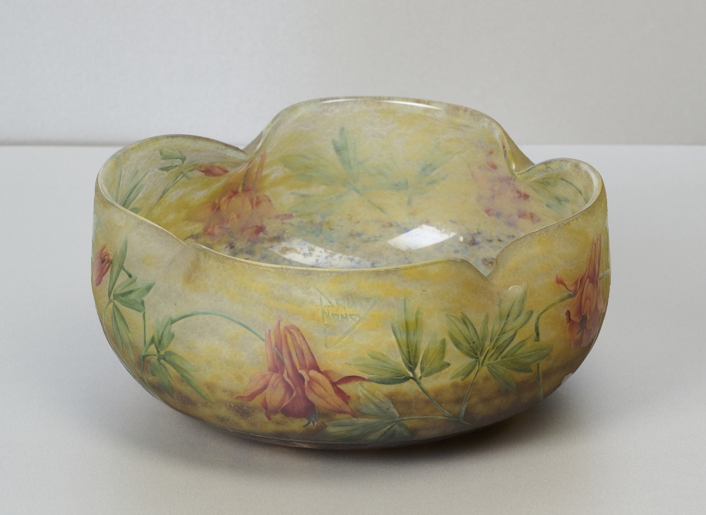 Daum Frères, Nancy Schale, um 1900, signiert