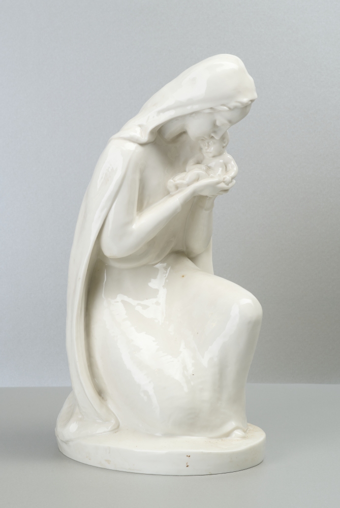 Keramikfigur, Maria mit Kind Keramikfigur, Maria mit Kind