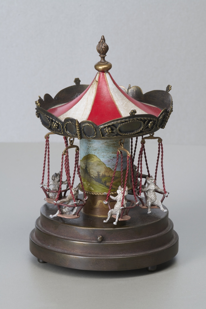 Wiener Bronze, Katzen-Karussell mit Spielwerk Wiener Bronze, Katzen-Karussell mit Spielwerk