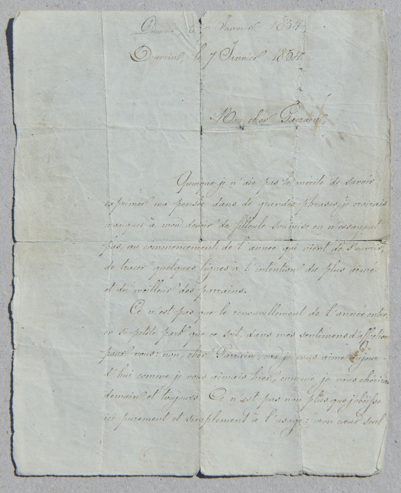 Brief von Kaiserin Eugénie (Ehefrau Napoleon III) - 7.1.1854 Brief von Kaiserin Eugénie (Ehefrau Napoleon III) - 7.1.1854