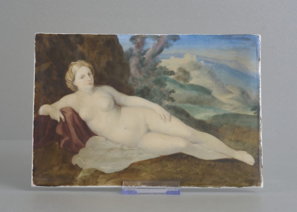 KPM Bildplatte liegende Venus