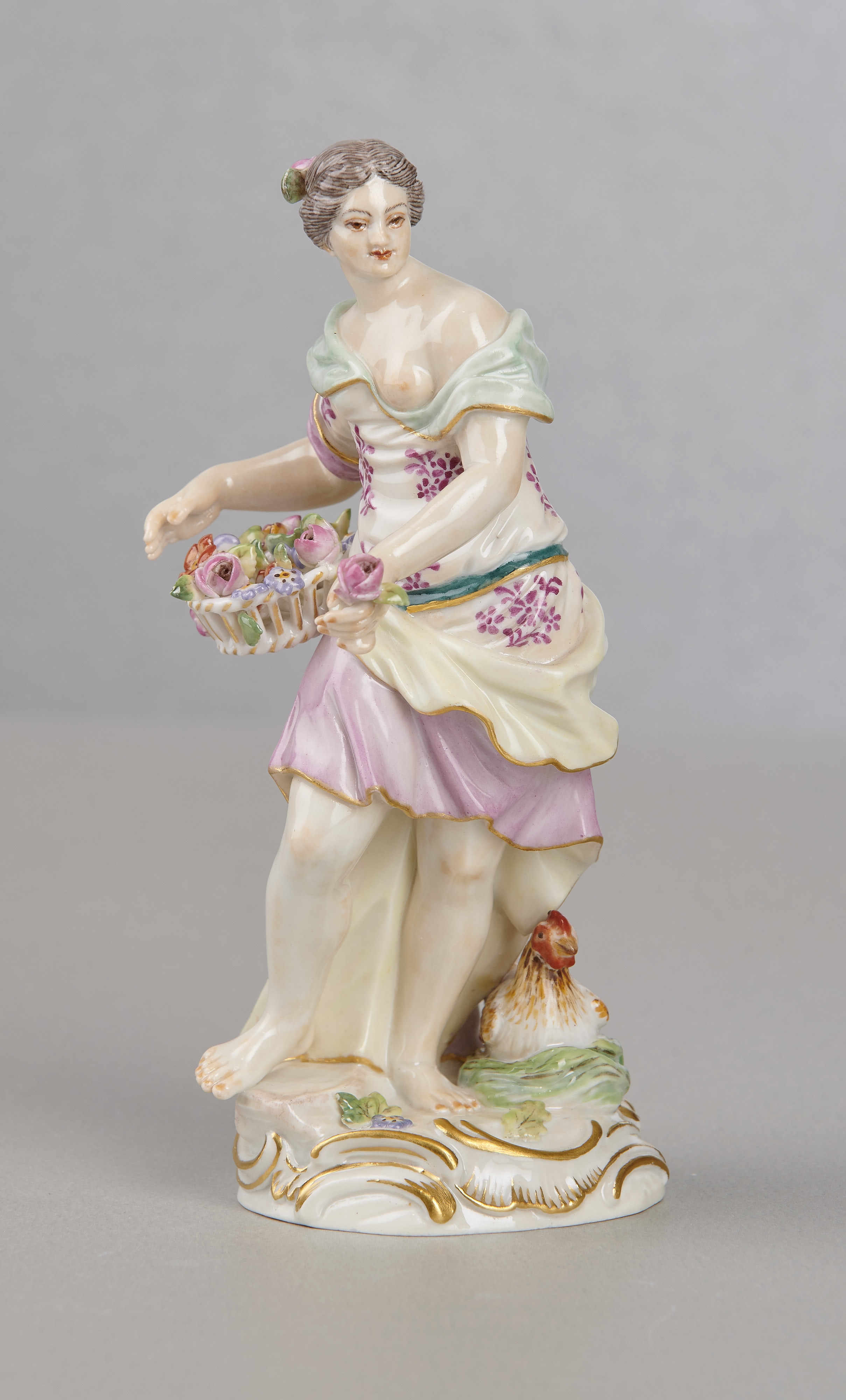 Meissenfigur, Allegorie des Frühlings, 1. Wahl Meissenfigur, Allegorie des Frühlings, 1. Wahl