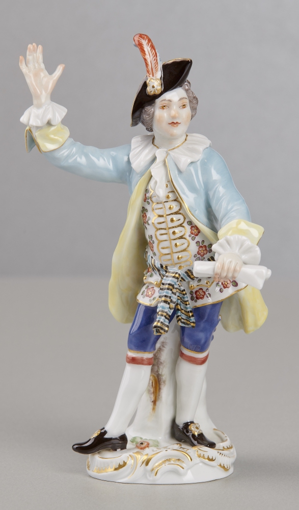 Meissenfigur, der Dirigent, 1. Wahl Meissenfigur, der Dirigent, 1. Wahl