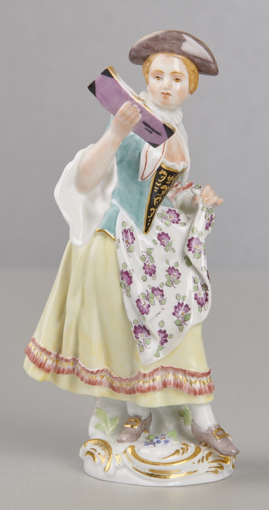 Meissenfigur, die Sängerin, 1. Wahl Meissenfigur, die Sängerin, 1. Wahl