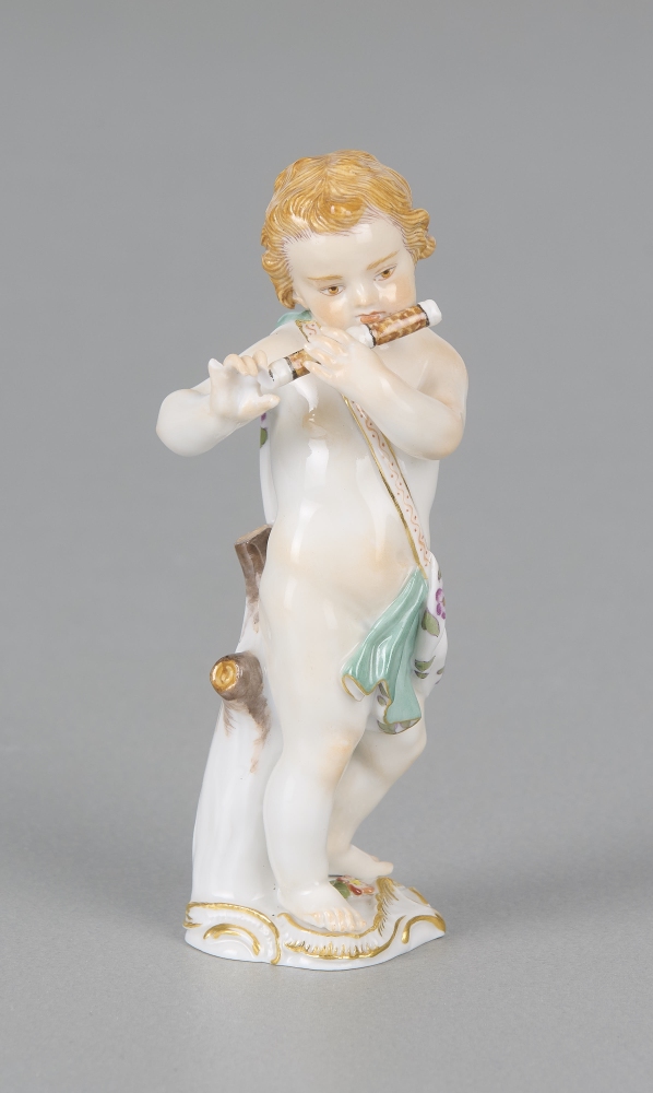 Meissenfigur mit Querflöte, 1. Wahl Meissenfigur mit Querflöte, 1. Wahl